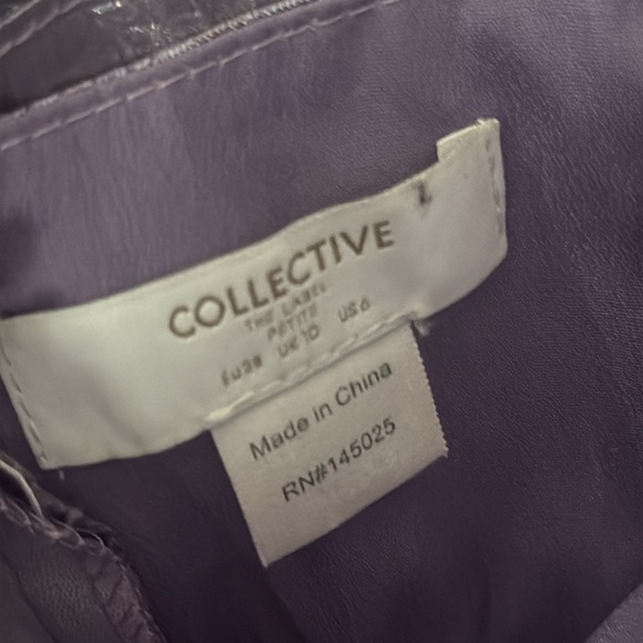 Shimmering Purple Strapless Dress collective US 6 petite collective brand - Picture 3 of 4